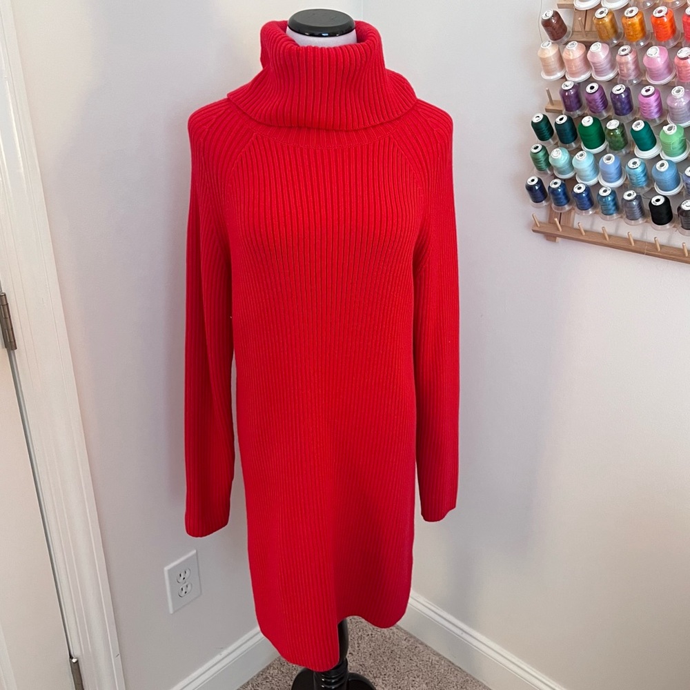 NWOT French Connection Red Sweater Dress